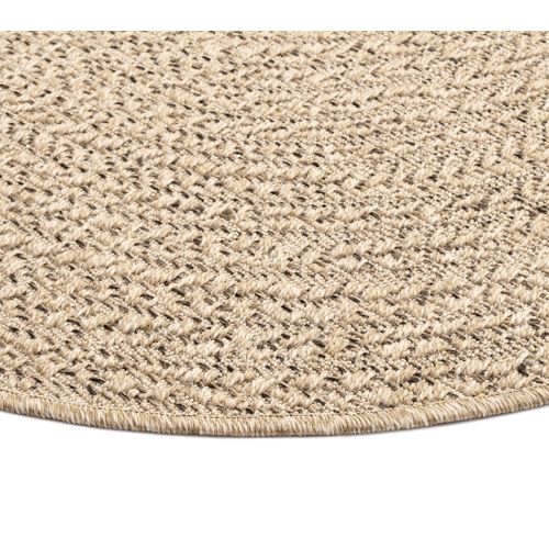 Tapis Kansas Extérieur Jute Terrasse - Nature - 120 Cm Ronde