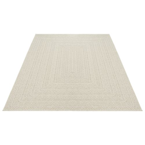 Tapis Kansas Extérieur Jute Terrasse - Crème - 200x290 Cm
