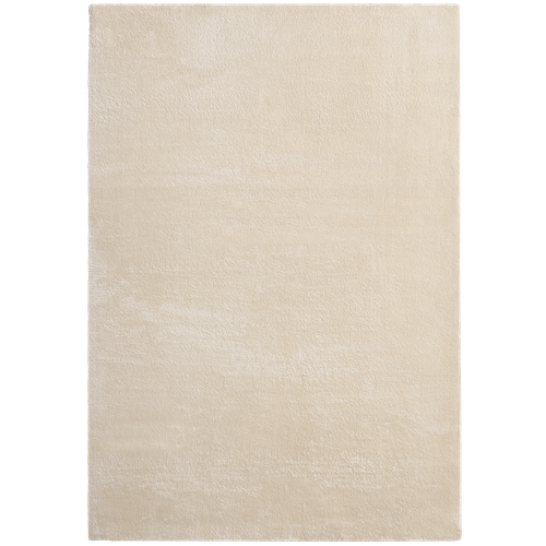 Tapis Moelleux Poils Courts, Antidérapant, Lavable, Soft, Beige, 140 X 200 Cm