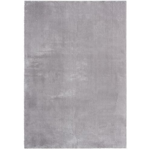 Tapis Moelleux Poils Courts, Antidérapant, Lavable, Soft, Gris, 240 X 340 Cm