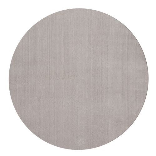 Tapis Moelleux Poils Courts, Antidérapant, Lavable, Soft, Sable, 120 X 120 Cm