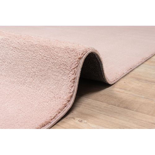 Tapis Moelleux Poils Courts, Antidérapant, Lavable, Soft, Blush, 240 X 340 Cm
