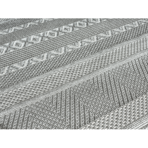 Tapis Calgary Tissé Plat Extérieur Moderne, Gris, 200x280 Cm