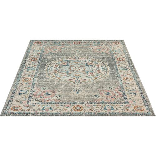 Tapis Palma Extérieur Oriental, Gris, 80x150 Cm