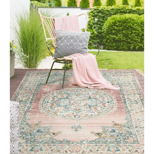 Tapis Palma Extérieur Oriental, Rose, 140x200 Cm