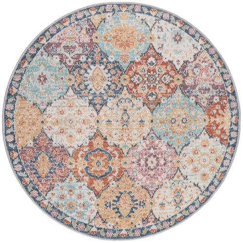 Tapis Palma Extérieur Ornament, Multi, 120 Cm Ronde