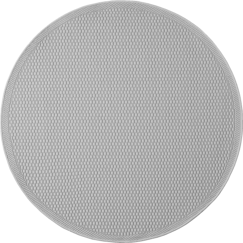 Tapis Toulouse Extérieur Uni, Gris, 120 Cm Ronde