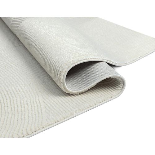 Tapis Lima Design Salon Moderne Art Curve, Crème, 80x300 Cm