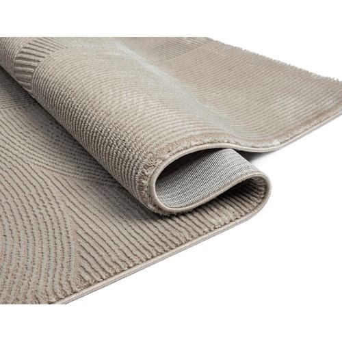 Tapis Lima Design Salon Moderne Art Curve, Beige, 120x170 Cm