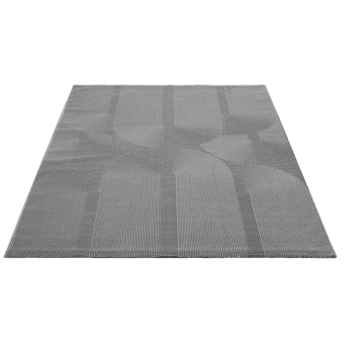 Tapis Lima Design Salon Moderne Art Curve, Gris, 200x290 Cm