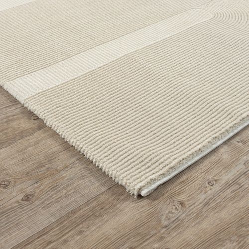 Tapis Lima Design Salon Moderne Art Curve, Beige Clair, 200x290 Cm