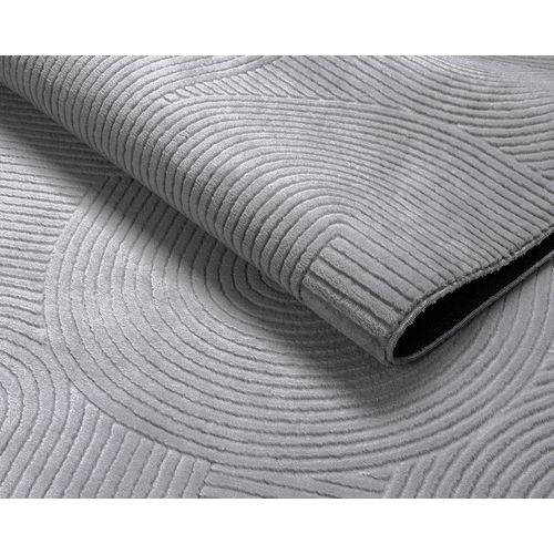 Tapis Rio Salon Antidérapant Arc, Gris, 80x150 Cm