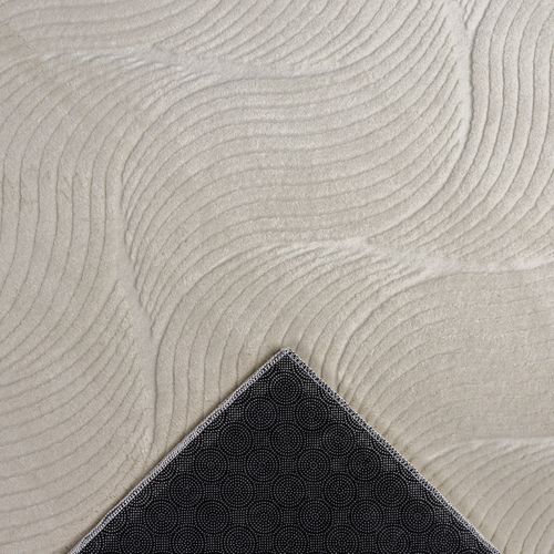 Tapis Rio Salon Antidérapant 3d, Crème, 80x150 Cm