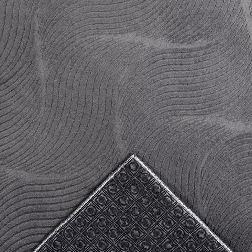 Tapis Rio Salon Antidérapant 3d, Anthracite, 140x200 Cm