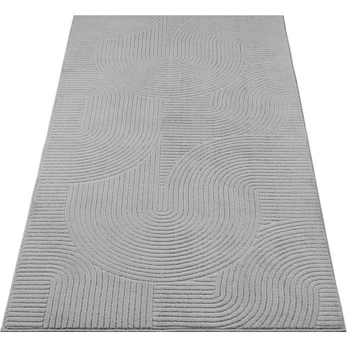 Tapis Rio Salon Antidérapant Arc, Gris, 80x300 Cm