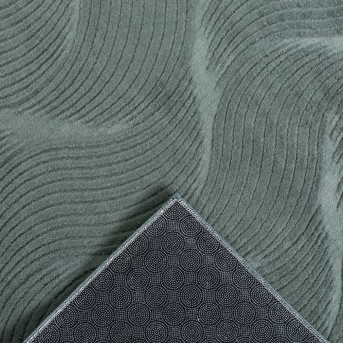 Tapis Rio Salon Antidérapant 3d, Vert, 140x200 Cm