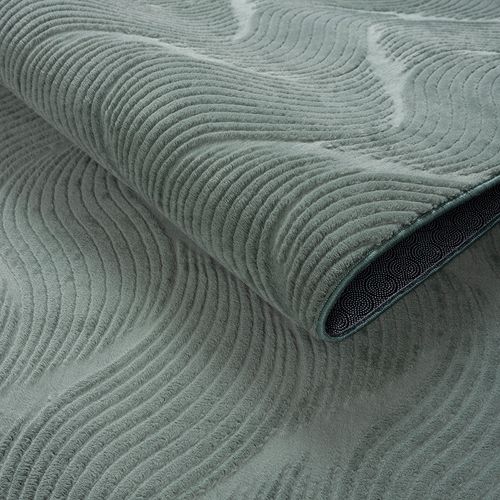 Tapis Rio Salon Antidérapant 3d, Vert, 120x160 Cm