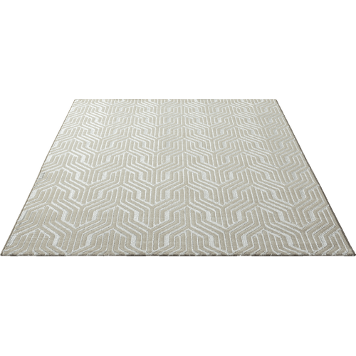 Tapis Mila Brillant, Élégant Conception, Crème, 120x170 Cm