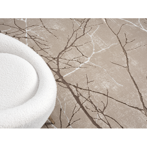 Tapis Mila Brillant, Nature, Beige, 200 Cm Ronde