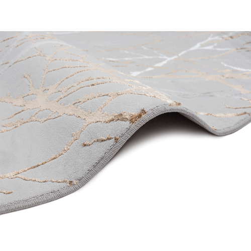 Tapis Mila Brillant, Nature, Gris, 200 Cm Ronde