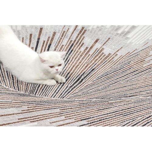 Tapis Mila Brillant, Abstrait Design, Gris, 80x300 Cm