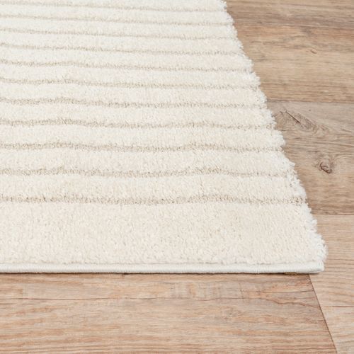 Tapis Elisa Design Géométrique, Crème, 80x150 Cm