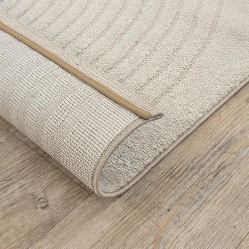 Tapis Elisa Design Géométrique, Beige, 80x150 Cm