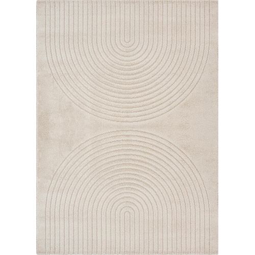 Tapis Elisa Design Géométrique, Beige, 140x200 Cm