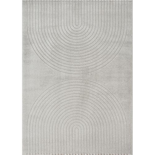 Tapis Elisa Design Géométrique, Gris, 140x200 Cm