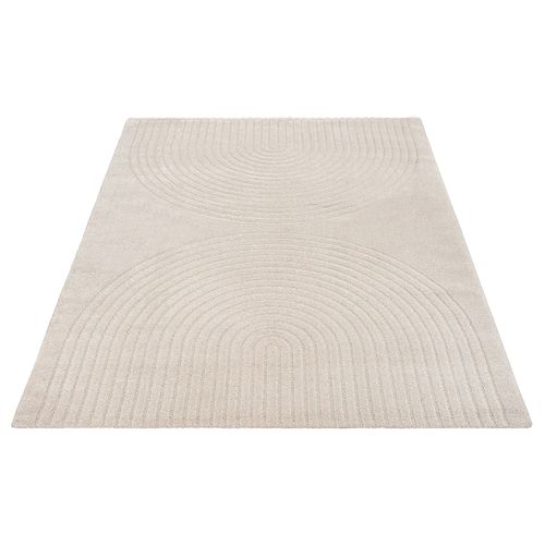 Tapis Elisa Design Géométrique, Beige, 160x220 Cm