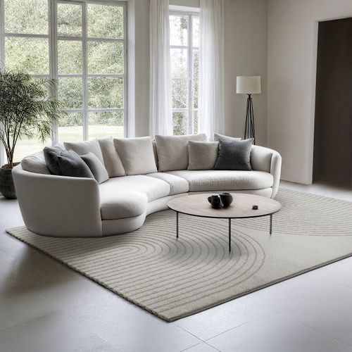 Tapis Elisa Design Géométrique, Gris, 200x280 Cm