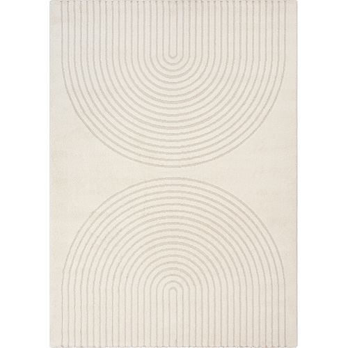 Tapis Elisa Design Géométrique, Crème, 240x340 Cm