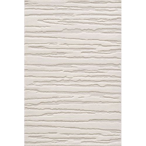 Tapis Everest Moderne Effet Haut-bas 3d - Crème - 200x290 Cm