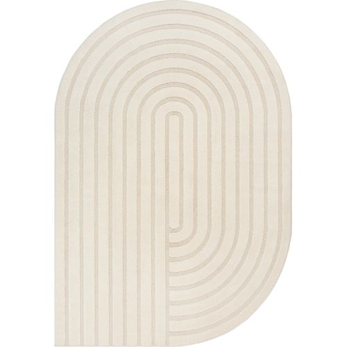 Tapis Everest Moderne Effet Haut-bas 3d - Crème - 160x230 Cm