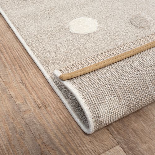 Tapis Jungle Kids Chambre Enfant 3d Résistant - Beige - 80x150 Cm