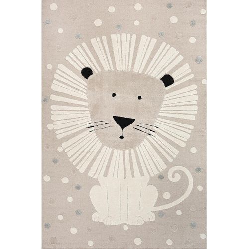 Tapis Jungle Kids Chambre Enfant 3d Résistant - Beige - 120x170 Cm