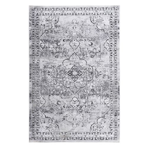 Tapis Tissé Plat Orelia 40x70 Cm - Argenté
