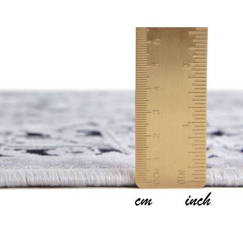 Tapis Tissé Plat Orelia 40x70 Cm - Argenté