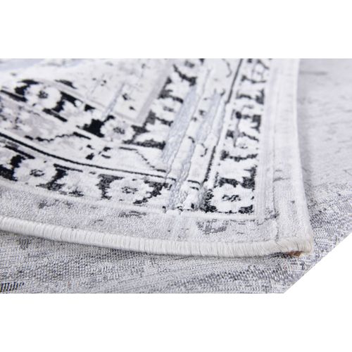 Tapis Tissé Plat Orelia 40x70 Cm - Argenté