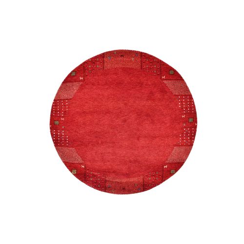 Tapis Gabbeh Denver 150x150 Cm - Rouge
