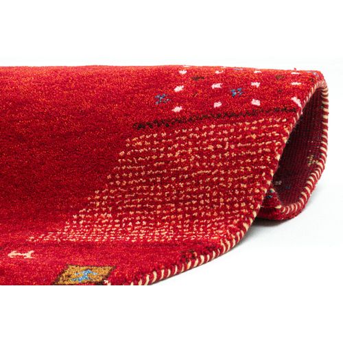 Tapis Gabbeh Denver 150x150 Cm - Rouge