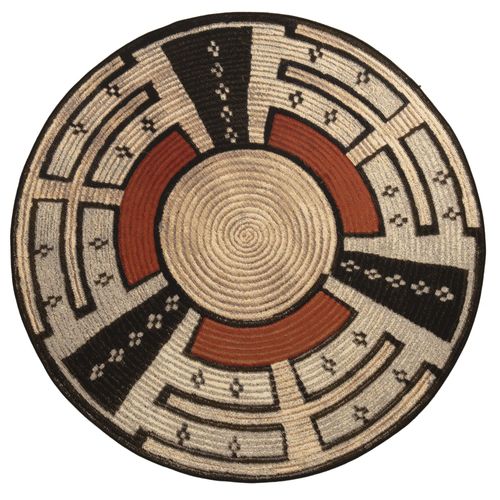 Tapis Pour Intérieur Et Extérieur Aurora Diam 130 Cm - Beige