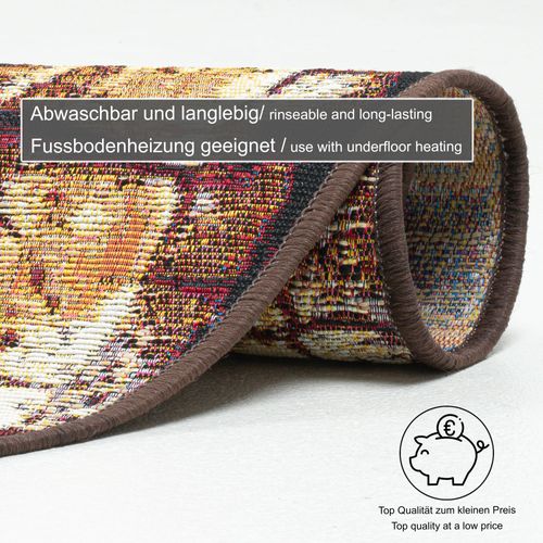 Tapis Pour Intérieur Et Extérieur Aurora Diam 80 Cm - Marron