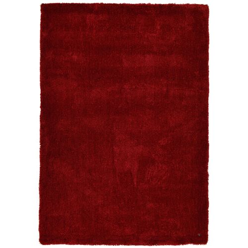 Tapis Shaggy Uni Cozy 50x80 Cm - Rouge