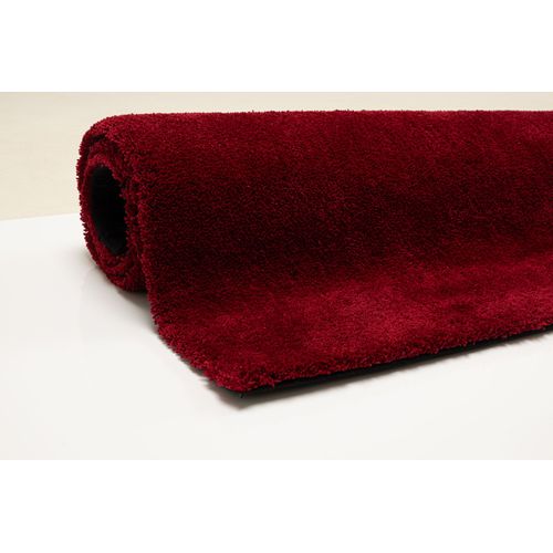 Tapis Shaggy Uni Cozy 50x80 Cm - Rouge