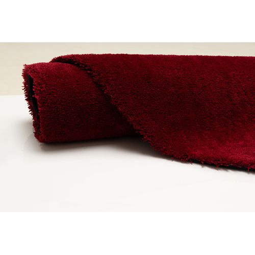 Tapis Shaggy Uni Cozy 80x120 Cm - Rouge