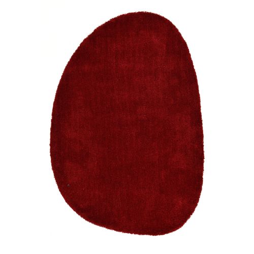 Tapis Shaggy Uni Cozy 135x200 Cm - Rouge