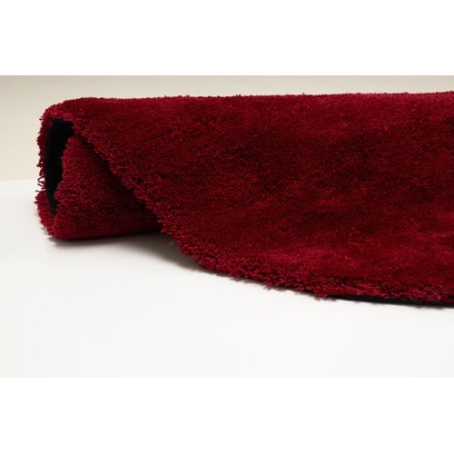 Tapis Shaggy Uni Cozy Diam 140 Cm - Rouge