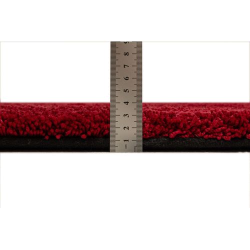 Tapis Shaggy Uni Cozy Diam 190 Cm - Rouge