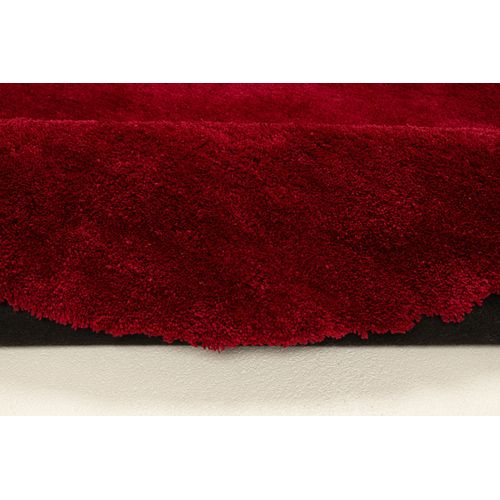 Tapis Shaggy Uni Cozy Diam 190 Cm - Rouge